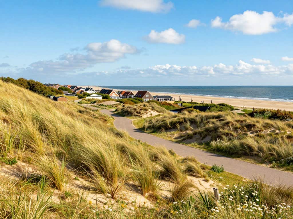 Dünen entlang der Küstenroute zwischen Den Helder und Zandvoort