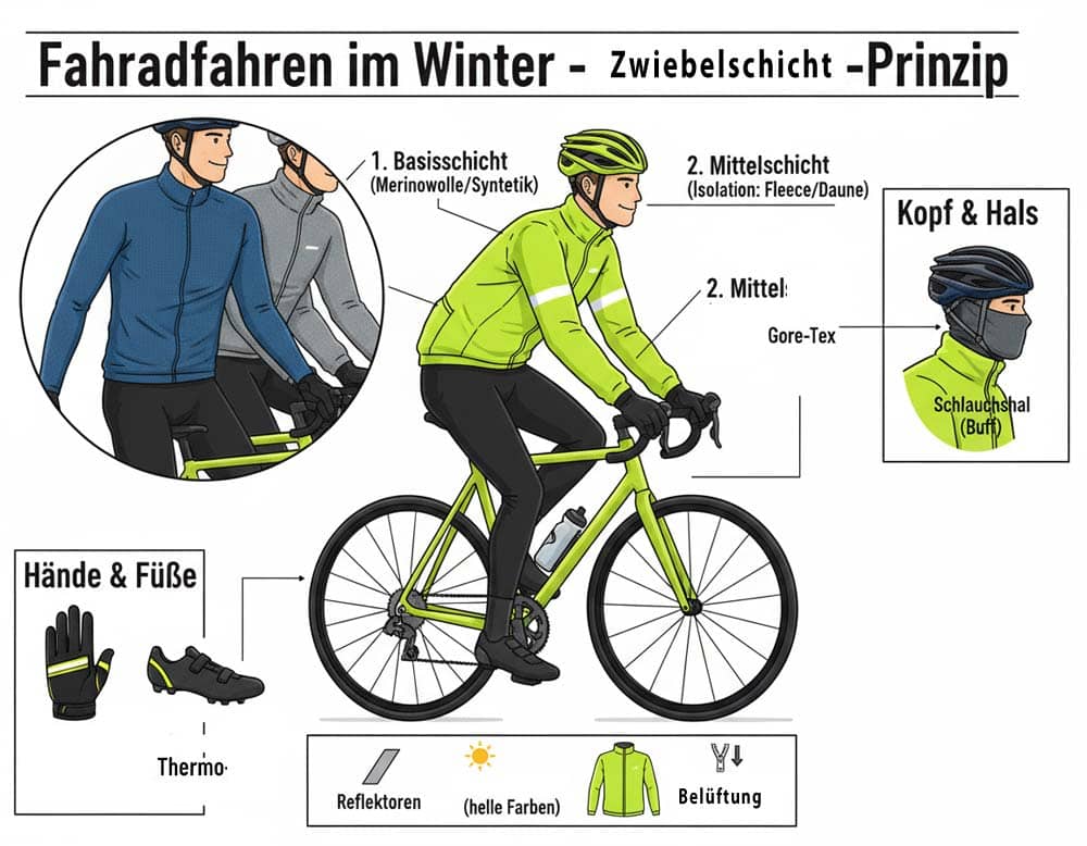 Fahrradfahren im Winter – welche Kleidung