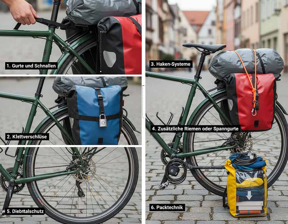 Fahrradtaschen – wie sichern?
