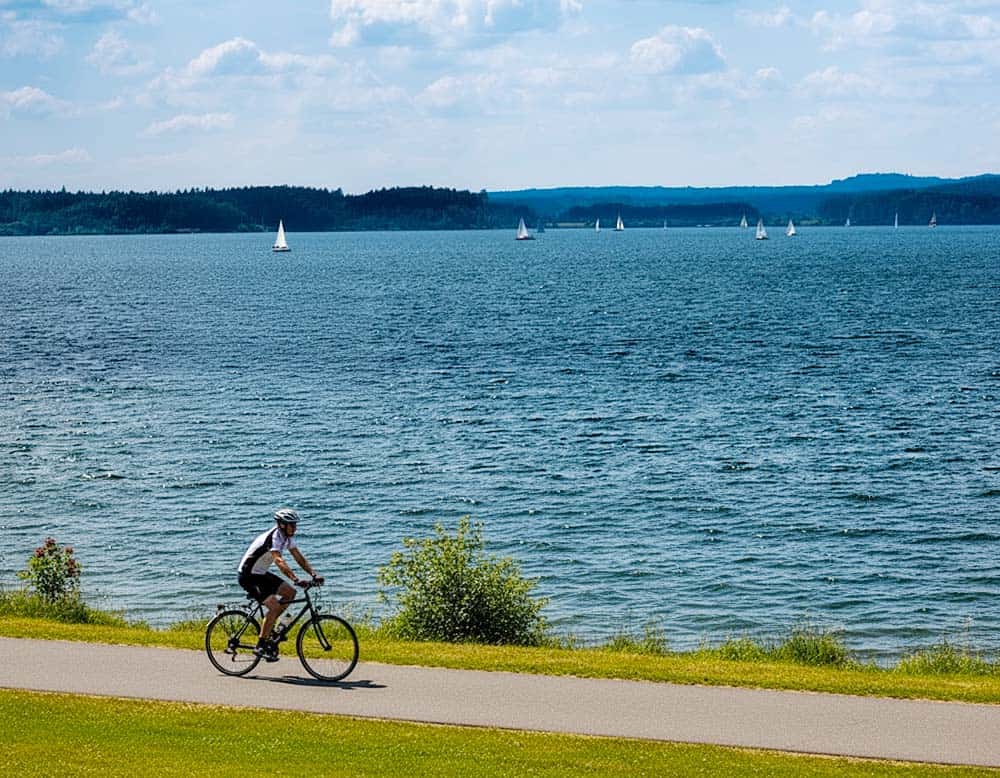 Radtouren um den Brombachsee
