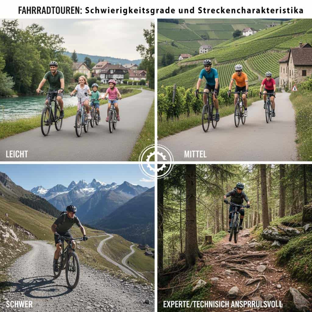 Tourenplanung - Schwierigkeitsgrade und Streckencharakteristika Tourenplanung - Schwierigkeitsgrade und Streckencharakteristika