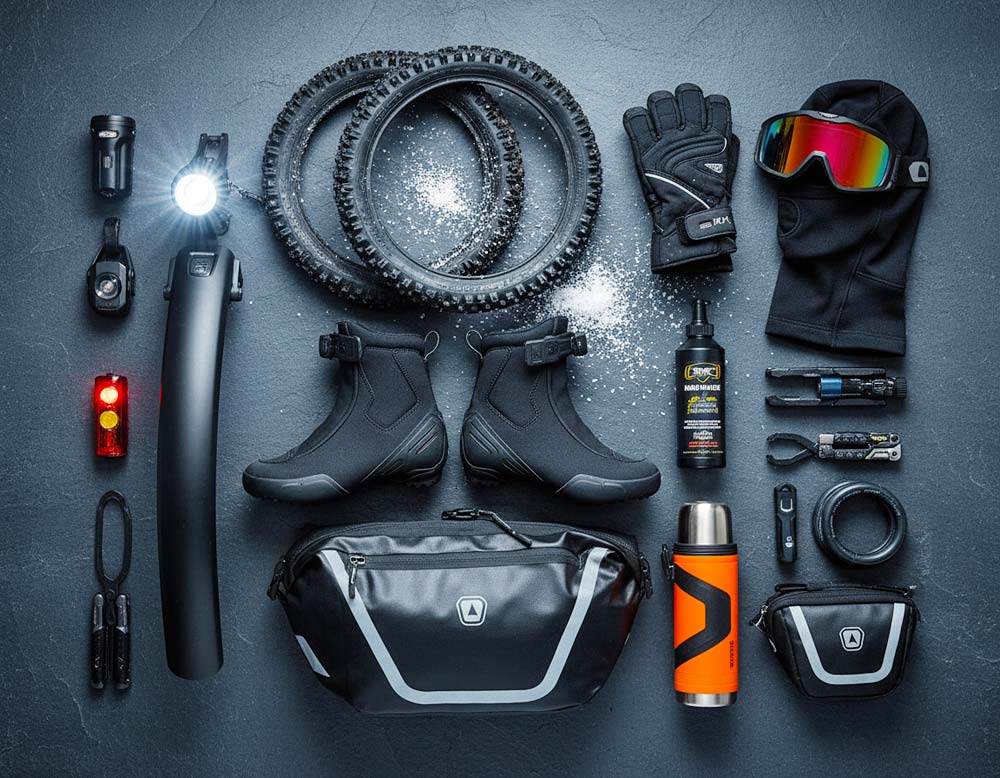Fahrradzubehör für Wintertouren