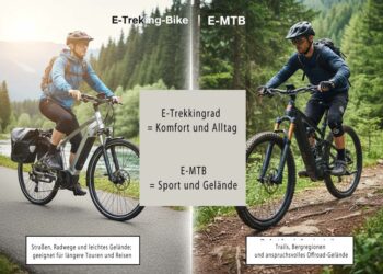 Unterschiede zwischen E‑Trekkingrad und E‑MTB
