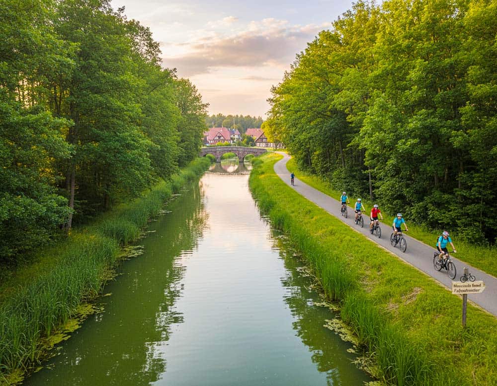 Radtour an den Masuren Kanälen Radtour an den Masuren Kanälen