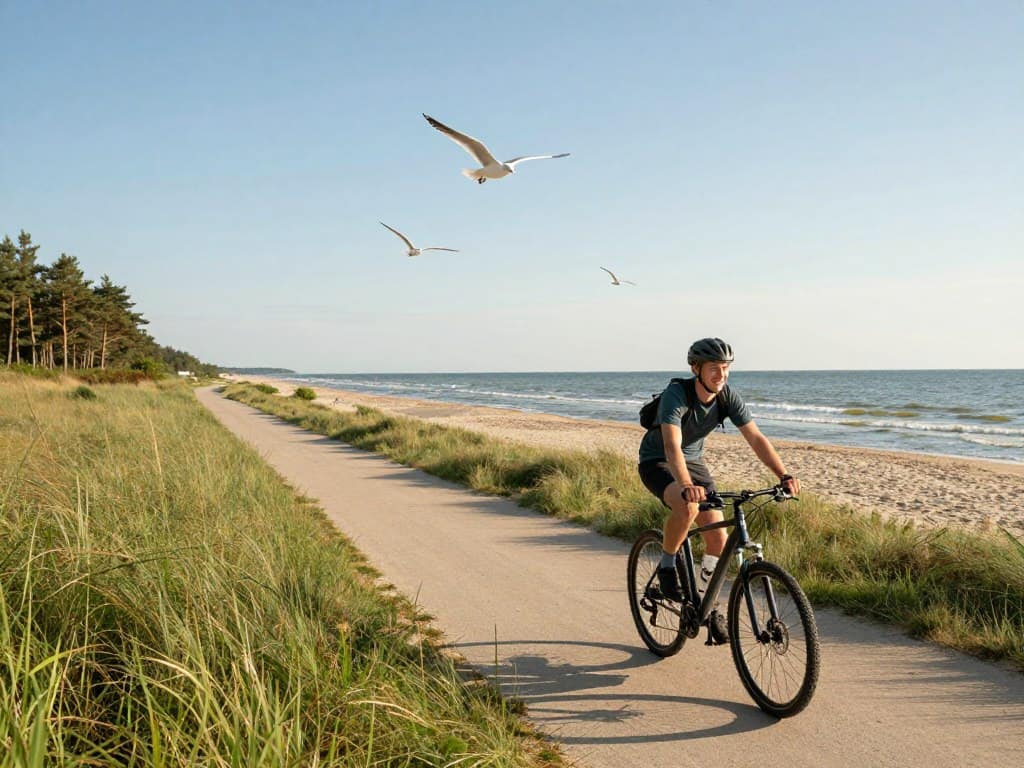 Mit dem Fahrrad an der polnischen Ostseeküste Mit dem Fahrrad an der polnischen Ostseeküste
