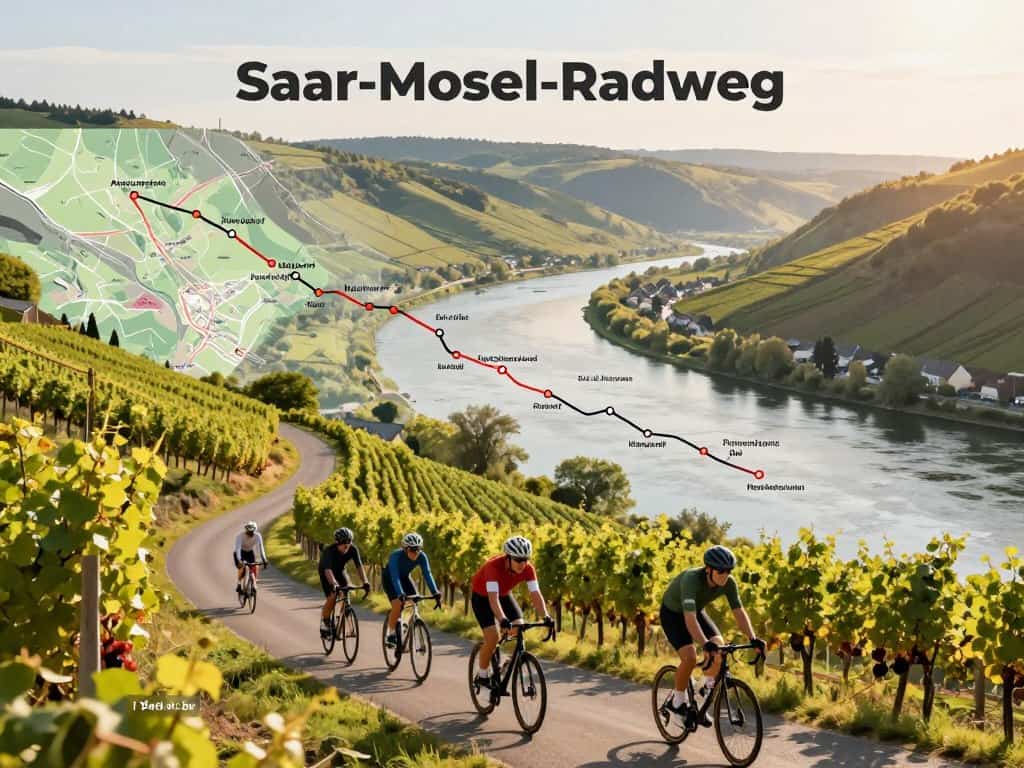 Saar-Mosel-Radweg – Routenverlauf und Etappenplan