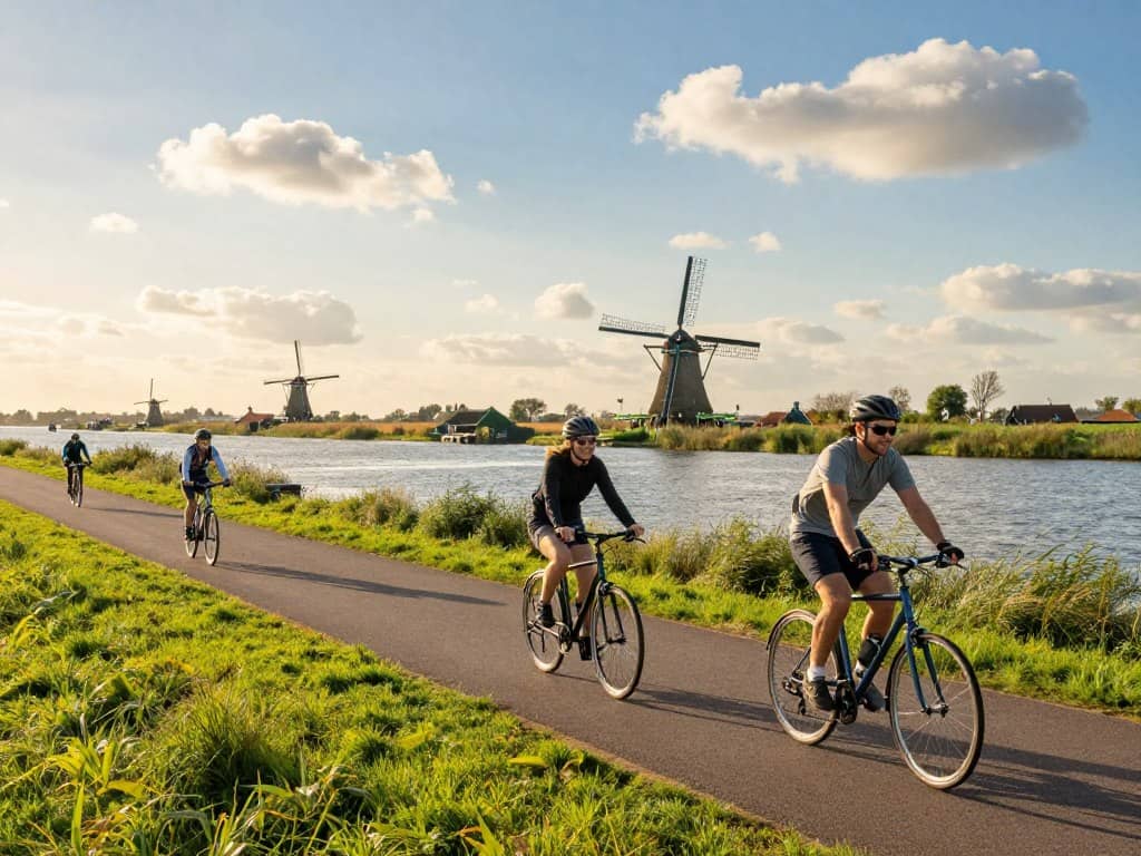 Etappen IJsselmeer-Radtour – Polderlandschaft und Deiche