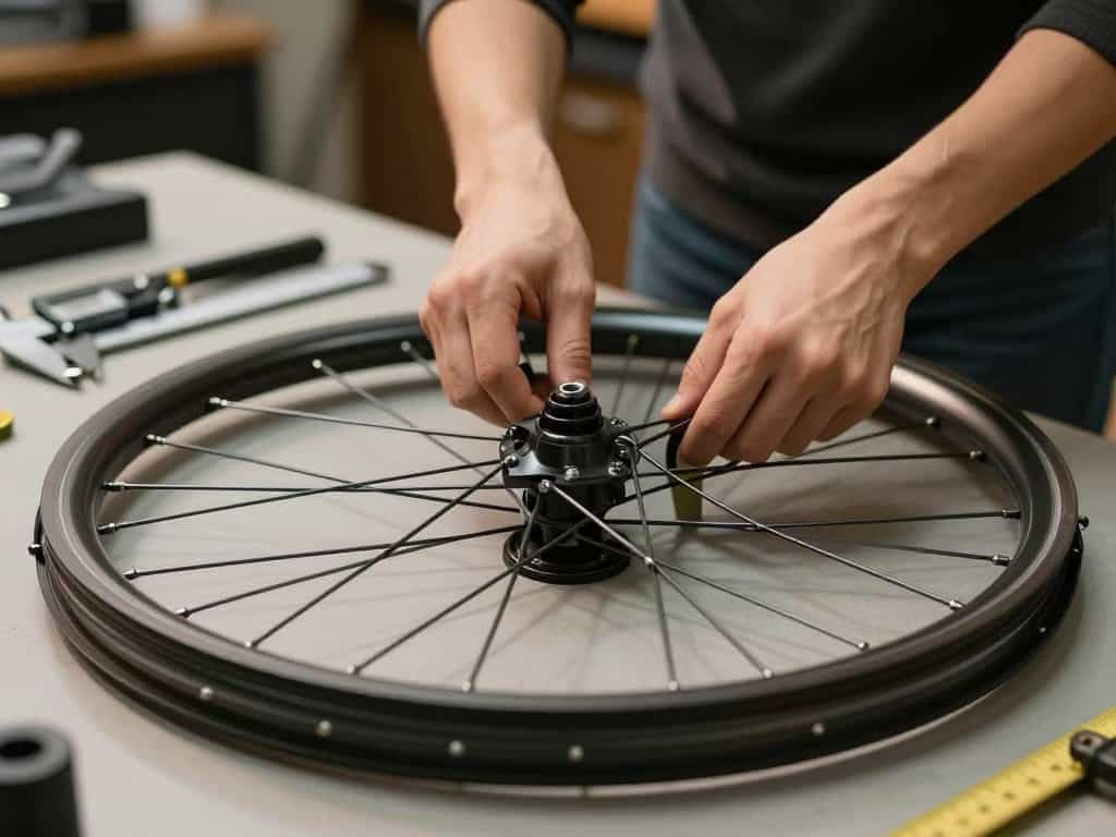 Laufrad zentrieren ohne Zentrierständer – Kabelbinder-Methode