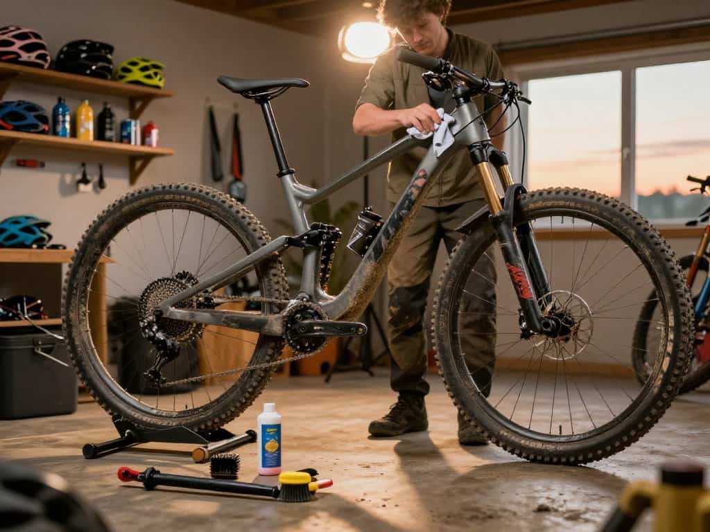 MTB Pflege Routine nach der Tour