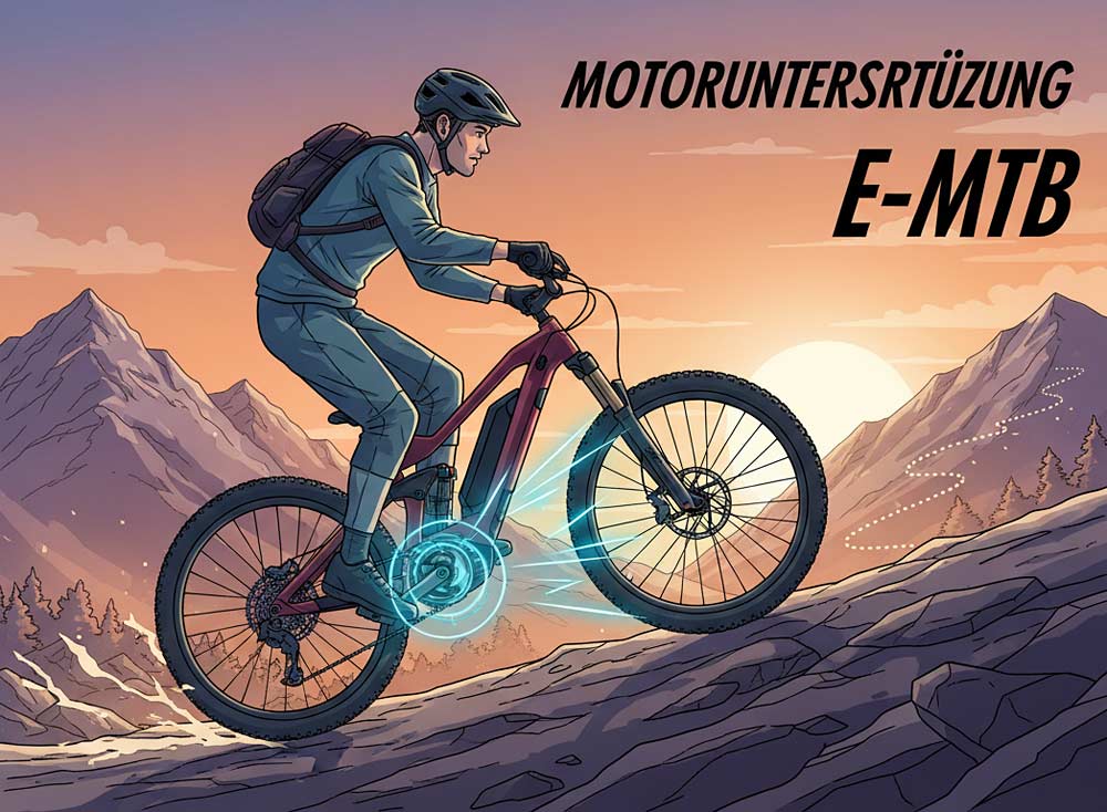 Motorunterstützung am E-MTB