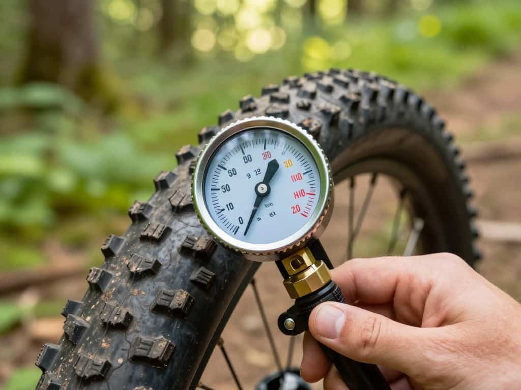 Reifenluftdruck MTB kontrollieren