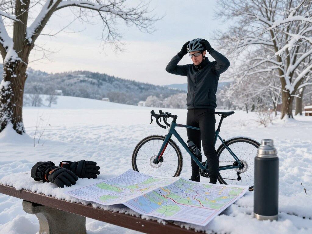 Tourenplanung Winter Fahrrad